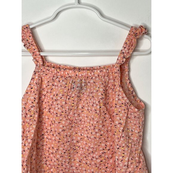 Old Navy Girls Small 6/7 Pink Floral Tank Top Summer Casual Blouse - Picture 7 of 13